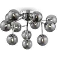 Maytoni Taklampa Dallas, dimbar, Förkromad / silver, Vardagsrum / matsal, Glas, Modern, Taklampa