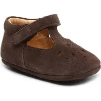 Bisgaard Ballerina Inneskor - Blomning - Dark Brown - - 18 - Innerskor