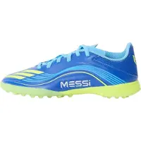 Adidas F50 Messi League TF VIS10N - Royal Blå/Gul/Semi Blue Burst Barn - Turf (TF), storlek 38