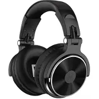 OneOdio Pro-10 Over Ear hörlurar Sladd Stereo Svart, Röd High-Resolution Audio Hopfällbara, Vändbara kåpor DJ