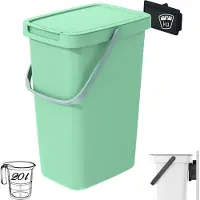 Prosperplast avfallsbehållare 25 l 29,5x23,5x44,5 cm grön SYSTEMA Q COLLECT KEDEN
