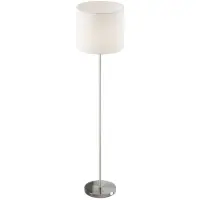 LINDBY Golvlampa , Everly, Vit, Vardagsrum, Tyg / textil, Modern