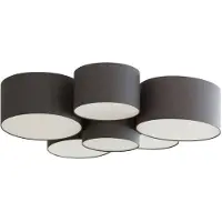 LINDBY Taklampa Maureka , dimbar, Svart, Vardagsrum / matsal, Textil / tyger / siden, Modern, Taklampa