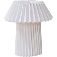 LINDBY Bordslampa , Magali, Vit, Vardagsrum, Papper / papp