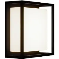 LUCANDE LED utomhus vägglampa Ilirian , Svart, Aluminium / grå / zink, Modern, LED-vägglampa utomhus