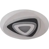 LINDBY LED taklampa Rebeka , dimbar, Vitt / opal, Vardagsrum / matsal, Syntetmaterial, Modern, LED-taklampa