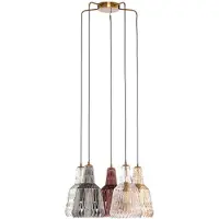 LINDBY Glas pendellampa Belarion , dimbar, Multifärgad, Vardagsrum / matsal, Glas, Vintage, Pendellampa