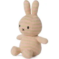 Bon Ton Toys Gosedjur - 23 cm - Miffy Organic Cotton - Stripe Ro - - One Size - Gosedjur