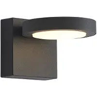 LUCANDE LED utomhus vägglampa Belna , Svart, Aluminium / grå / zink, Modern, LED-vägglampa utomhus