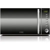 Caso MG20 Ceramic menu 2 in 1 Mikrovågsugn Rostfritt stål, Svart 800 W Timerfunktion