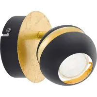Brilliant LED taklampa Woodbridge, dimbar, Svart, Vardagsrum / matsal, Trä, LED-taklampa