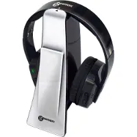 Geemarc Telecom CL7400 OPTI Over Ear hörlurar Trådlös Silver-svart Lätt bygel, Volymkontroll TV