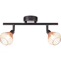 Brilliant Dalma 21013/76 Tak-spotlights Halogen G9 66 W Svart, Koppar