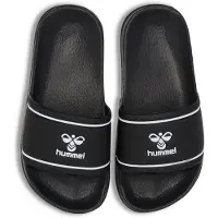 Hummel Strandsandaler - Pool Slide Jr - Svart/Vit - - 26 - Strandsandal