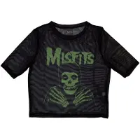Ginza.se Misfits: Ladies Crop Top/Green Hands (Black) (Mesh) (XX-Small)