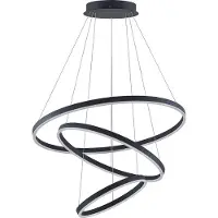 Arcchio Taklampa , Albiona, dimbara, Svart, Vardagsrum, Metall, Modern