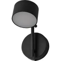 Osram LED vägglampa Decor Kyoto, dimbar, Svart, Vardagsrum / matsal, Aluminium / grå / zink, Modern, LED-vägglampa, vägglampa inomhus