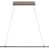 LUCANDE Pendellampa Tymon , dimbar, Aluminium / grå / zink, Vardagsrum / matsal, Metall, Modern