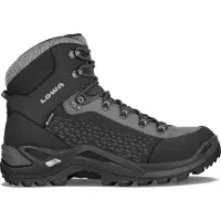 Lowa - Varma vandringsskor - Renegade Warm Gtx Mid Black / Grey för Unisex - Storlek 42 - Svart