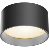 Maytoni LED taklampa Vega, Svart, Vardagsrum / matsal, Aluminium / grå / zink, LED-taklampa