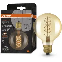 Osram HOMELIGHTING 4058075761636 LED-lamp EEK F (A - G) E27 Klotform 7 W = 48 W Varmvit (Ø x H) 95 mm x 95 mm dimbar 1 st