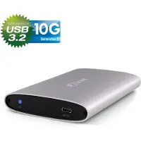 Fantec ALU-25U31 - Förvaringslåda - 2.5 - SATA 6Gb/s - USB 3.1 (Gen 2) - silver