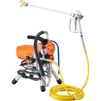 Vevor Airless färgspruta med högtrycksslang, 2200W väggfärgsspruta, 3000PSI 2L/min borstlös motor ingår, för inomhus- och utomhusmålning, stakettillbehör