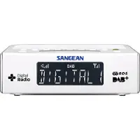 Sangean DCR-89+ Klockradio DAB+, FM AUX Vit