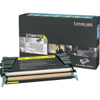 Lexmark C736h1yg Returnable High Yield Toner