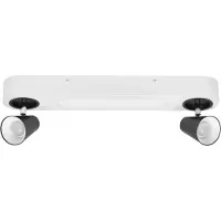 Osram LED-taklampa NEPTUNE CLICK-SELECT, 2 spotlights, vit CLICK-SELECT, Vitt / opal, Vardagsrum / matsal, Metall, Modern, LED-taklampa