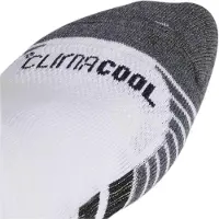 Adidas Sportsockor 'Performance CLIMACOOL Cushioned Quarter 3-Pack' gråmelerad / svart / vit