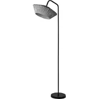 Osram Golvlampa Decor Stripes, Aluminium / grå / zink, Vardagsrum / matsal, Textil / tyger / siden, Golvlampa
