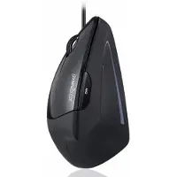 Perixx Perimice-513L Ergonomisk mus USB Optisk Svart 5 Knappar 2000 dpi Ergonomisk