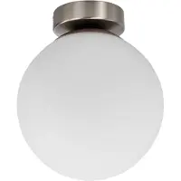LINDBY Taklampa Lennie , dimbar, Vitt / opal, Badrum, Glas, Modern, Taklampa