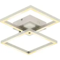 Müller-Licht Smart taklampa Cano, dimbar, Aluminium / grå / zink, Vardagsrum / matsal, Metall, Modern, Smarta hem taklampa