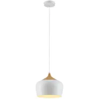 LINDBY Hänglampa Vilsera , dimbar, Vitt / opal, Vardagsrum / matsal, Metall, Skandinavisk, Pendellampa