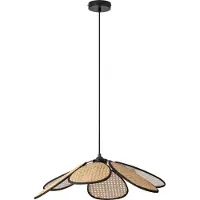 Osram Hänglampa Decor Rattan Daisy, dimbar, Creme / bärnsten, Vardagsrum / matsal, Trä, Marininspirerad, Pendellampa