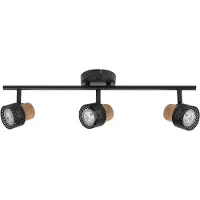 Osram takspotlight CORK, svart, 3 lampor, dimbar, GU10 dimbar, Svart, Vardagsrum / matsal, Metall
