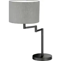 FISCHER&HONSEL GMBH Bordslampa Rota, Aluminium / grå / zink, Vardagsrum / matsal, Metall, Bordslampa