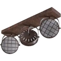 LINDBY Taklampor , Tamin, dimbara, Brun / rost, Vardagsrum, Metall, Industristil