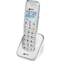 Geemarc Telecom AMPLIDECT 295 AD Trådlös seniortelefon Belyst display Vit
