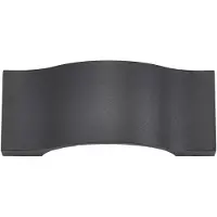 LUCANDE LED utomhus vägglampa JACE , Svart, Aluminium / grå / zink, Modern, LED-vägglampa utomhus