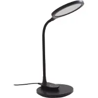 LINDBY Bordslampa , Valtaria, dimbara, Svart, Arbetsrum / hemkontor, Plast, Modern
