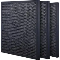 Vevor aktiva kolfilter, 3-pack, 15,7'' x 15,7'' luftfilterbyte, högeffektiva steg 2-filter kompatibla med BlueDri och skrubber, luftrenare, vattenskadesaneringsutrustning