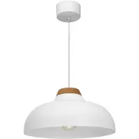 Luminex Hänglampa Gus , dimbar, Vitt / opal, Vardagsrum / matsal, Metall, Modern, Pendellampa