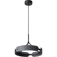 Osram Pendellampa Decor Curve Felt, Aluminium / grå / zink, Vardagsrum / matsal, Textil / tyger / siden, Modern