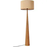 LUCANDE Golvlampa Fabrena , Ljust trä, Vardagsrum / matsal, Trä, Golvlampa