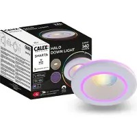 Circle Smart Halo downlight CCT RGB vit Halo, dimbar, Vitt / opal, Vardagsrum / matsal, Syntetmaterial, Modern, Smarta hem inbyggnadsspotlight