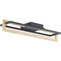 LINDBY LED taklampa Holamu , Svart, Vardagsrum / matsal, Aluminium / grå / zink, Modern, LED-taklampa