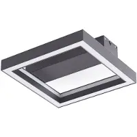 LUCANDE Smart taklampa Tjado , dimbar, Svart, Vardagsrum / matsal, Metall, Modern, Smarta hem taklampa